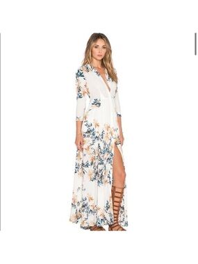 free people tie back maxi dress Free People x Angel Maxi Dress